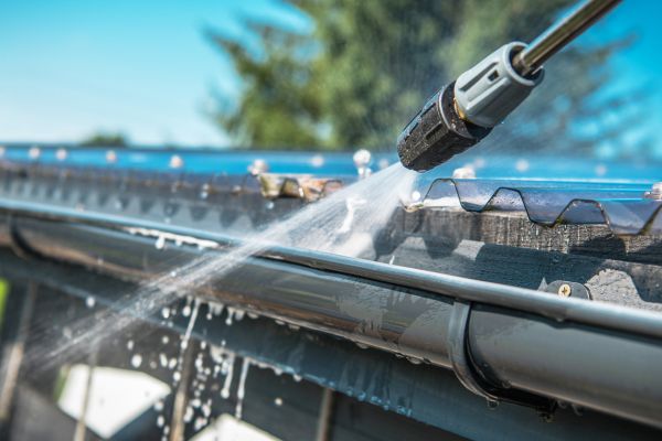 Gutter Pressure Washing in Davenport